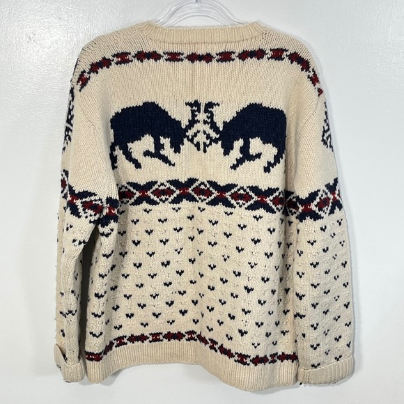 American‎ Eagle Outfitters Wool Pullover Sweater Men's  XL Beige Nordic - Picture 2 of 3